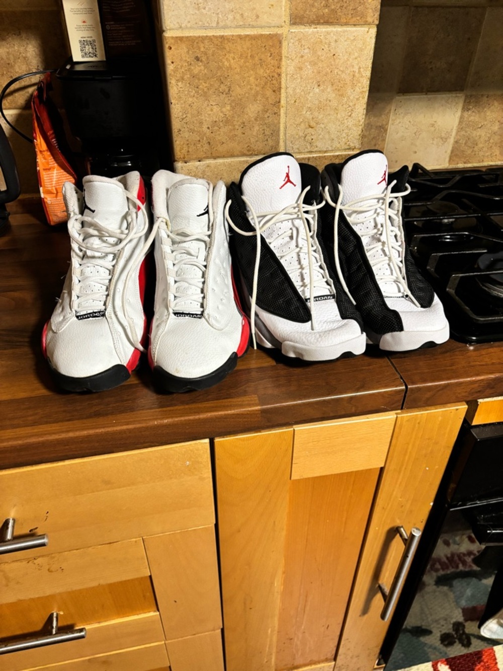 Retro Jordan Sneakers bundle deal - White, Black & Red
